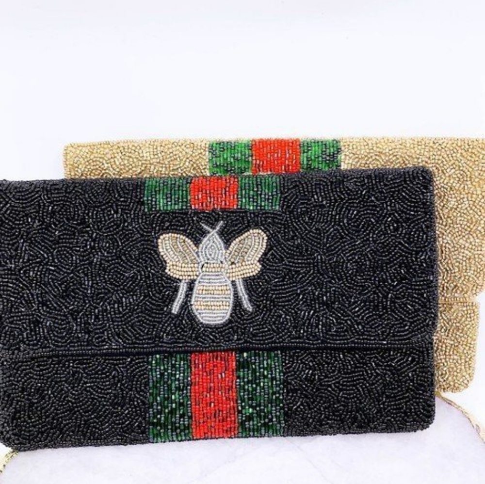 Hand Beaded Clutch
